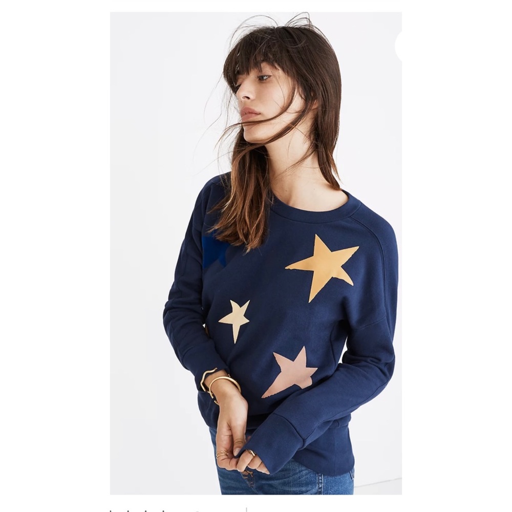Madewell mile(s) Starry Blue Sweatshirt Size Small